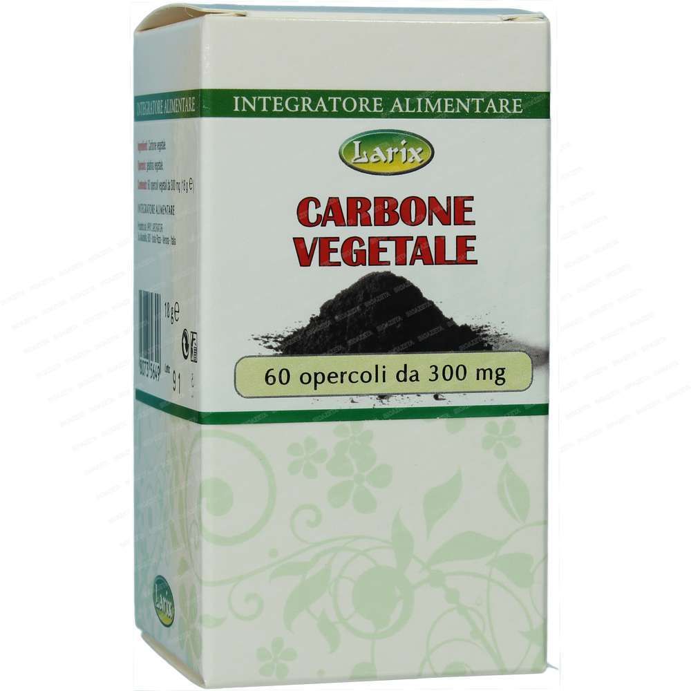 Carbone Vegetale 60 cps da 300 mg Integratore Monocomponente