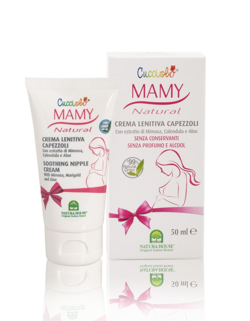 Natura House Mommy Natural Soothing Nipple Cream – For Use During and After  Pregnancy – Mimosa, Marigold and Aloe Soothe Cracked Nipples, Made in